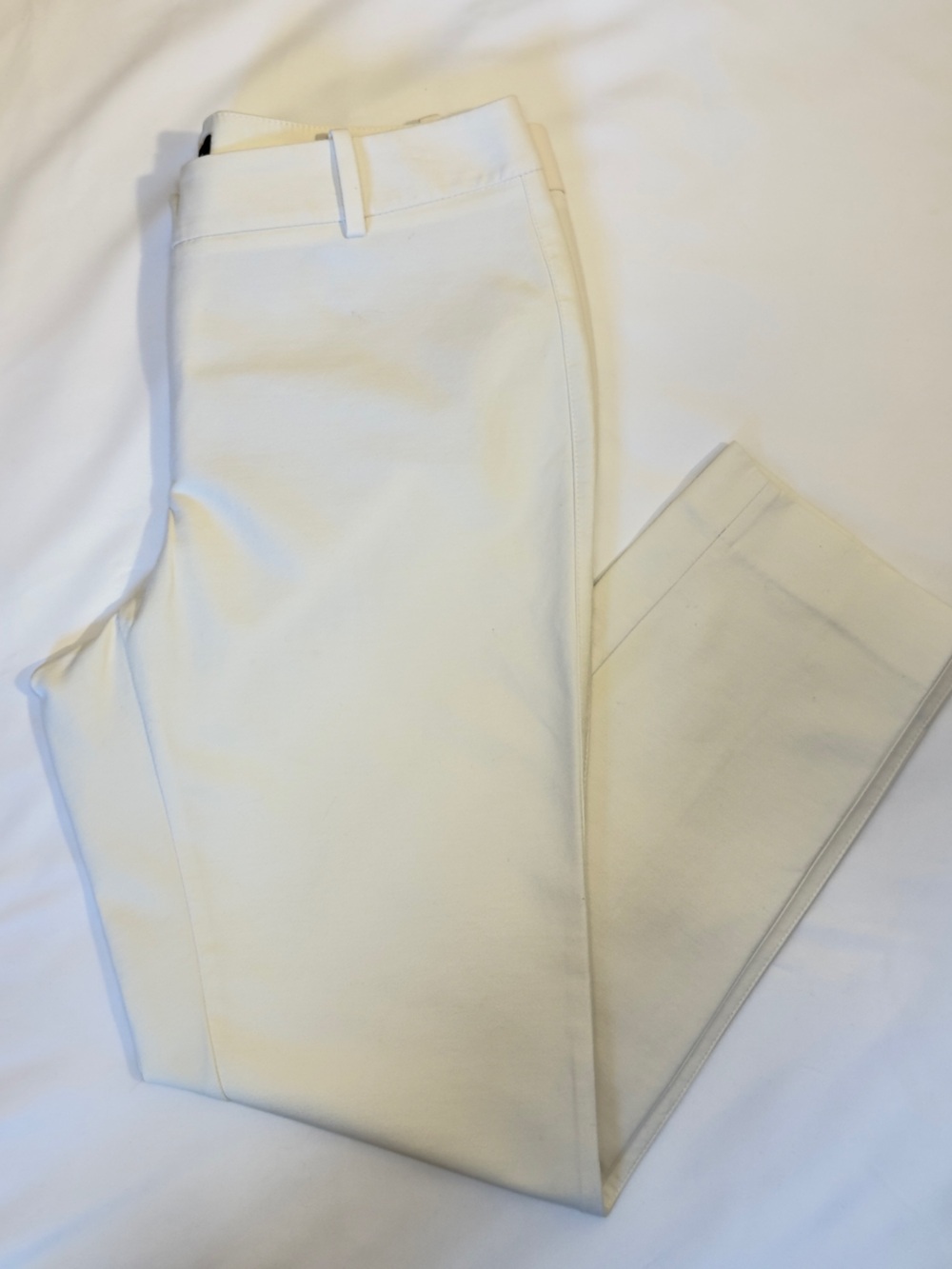 White House | Black Market Women’s White Straight-Leg Slim-Ankle Pants - Picture 4 of 7
